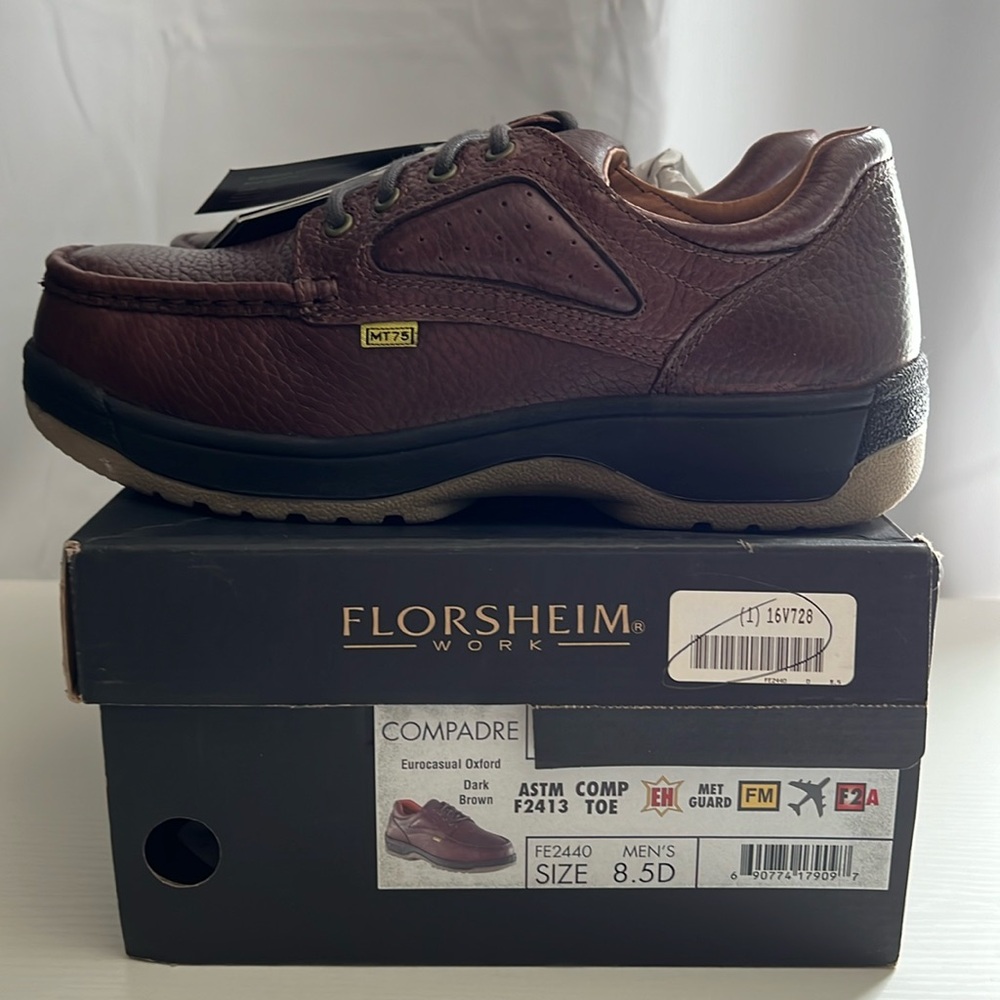 Men’s Florsheim Compadre Work ASTM F2413 Eurocasual Oxford